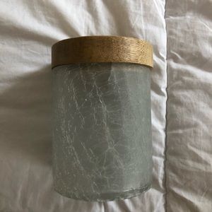 Grey candle holder